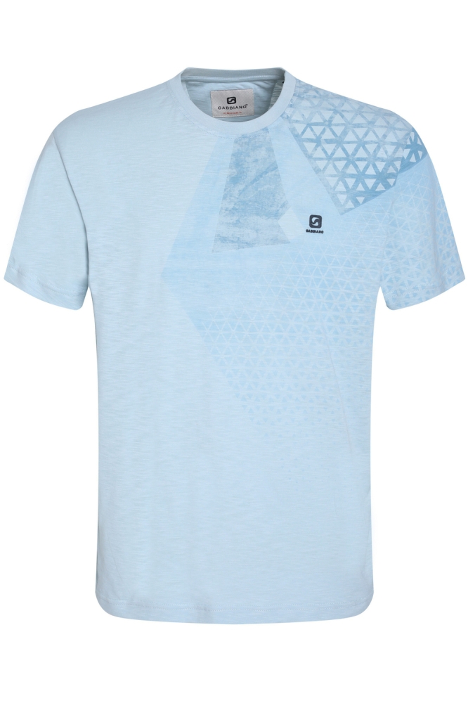 KATOENEN PRINT T SHIRT 155517 4001 bright blue